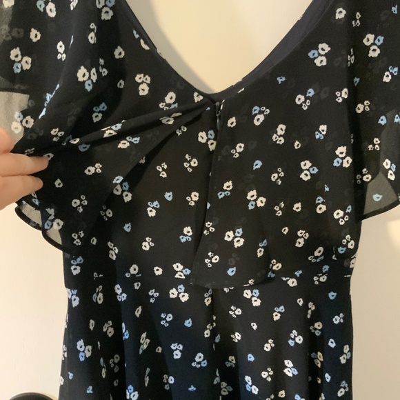 Navy Gabby Skye Midi Dress with Flounce top Size 12 - Picture 4 of 4